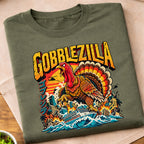Gobblezilla Giant Turkey Cruise T-Shirt