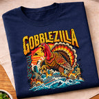 Gobblezilla Giant Turkey Cruise T-Shirt