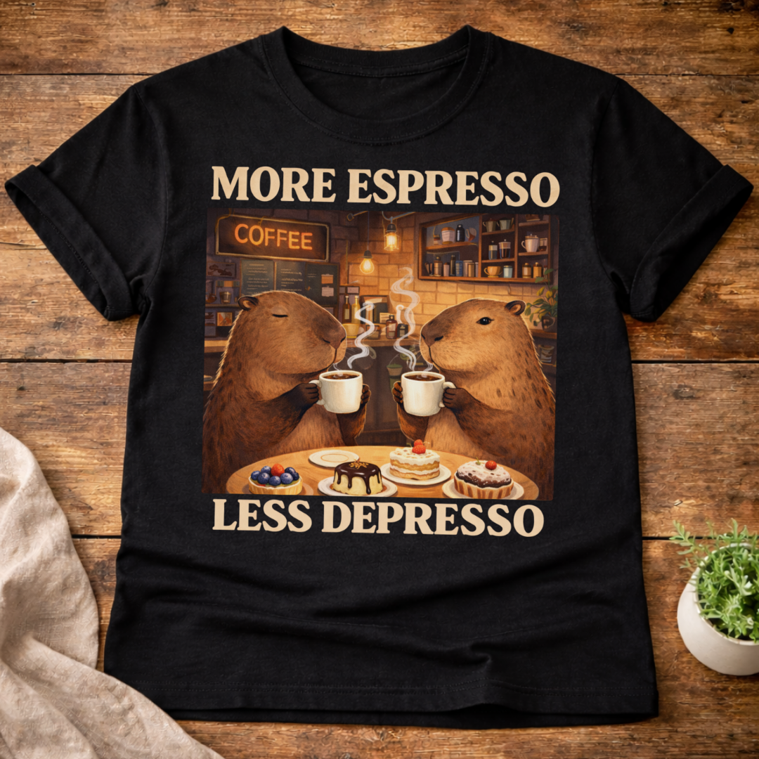 More Espresso Less Depresso T-Shirt