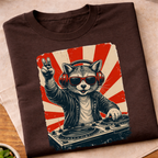 Raccoon DJ T-Shirt