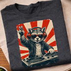 Raccoon DJ T-Shirt