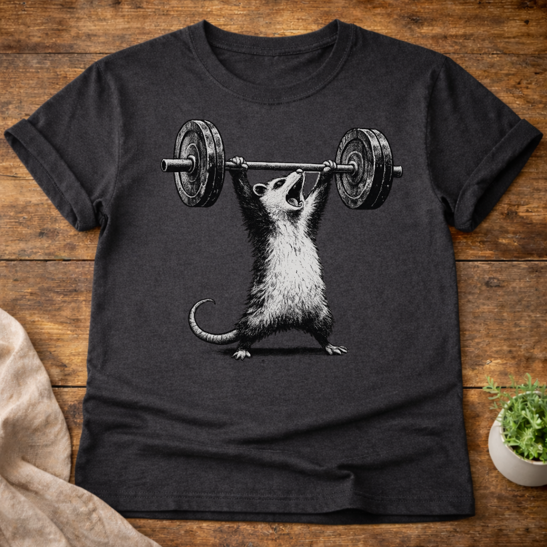 Deadlift Raccoon T-Shirt