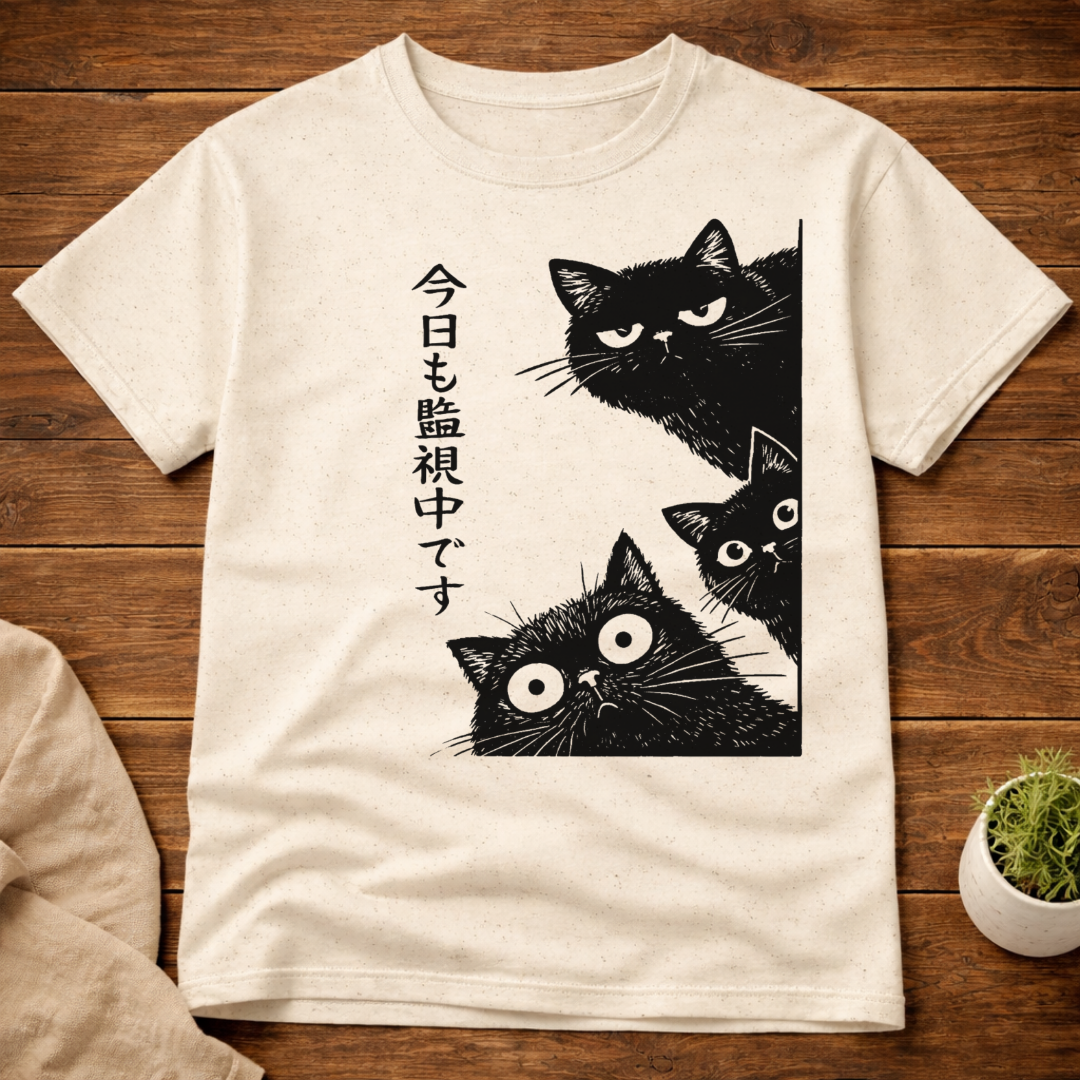 The Cat is Watching Today T-Shirt