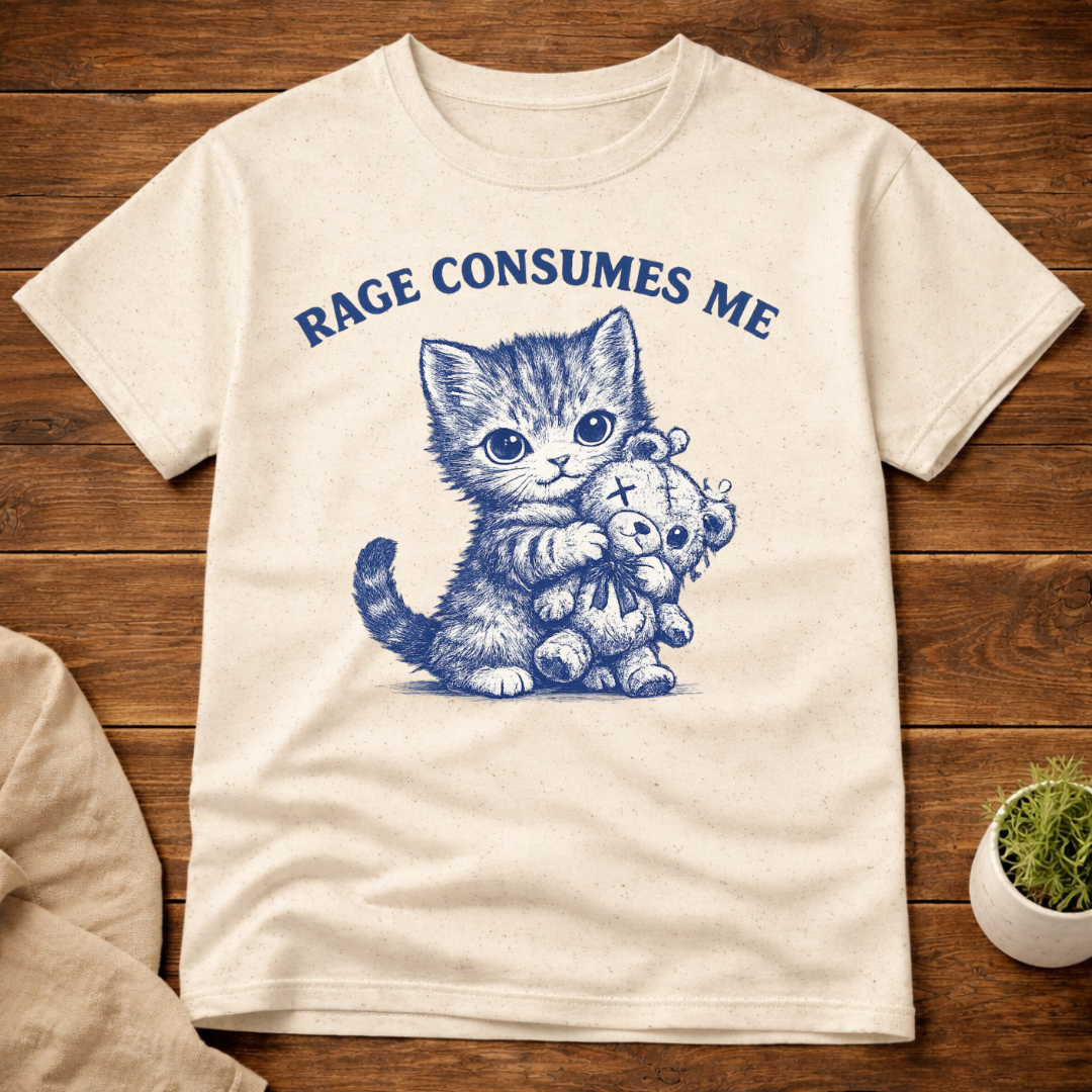 Rage Consumes Me Kitten T-Shirt
