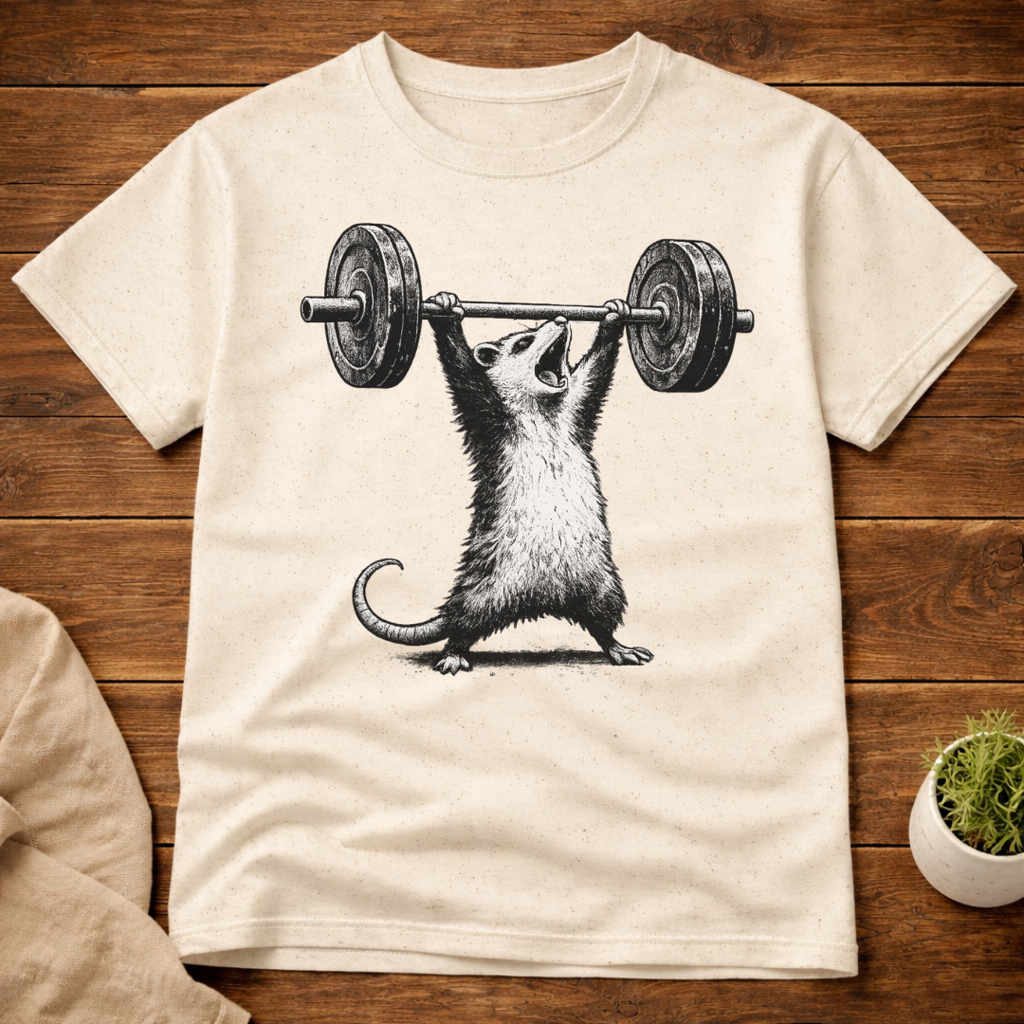 Deadlift Raccoon T-Shirt