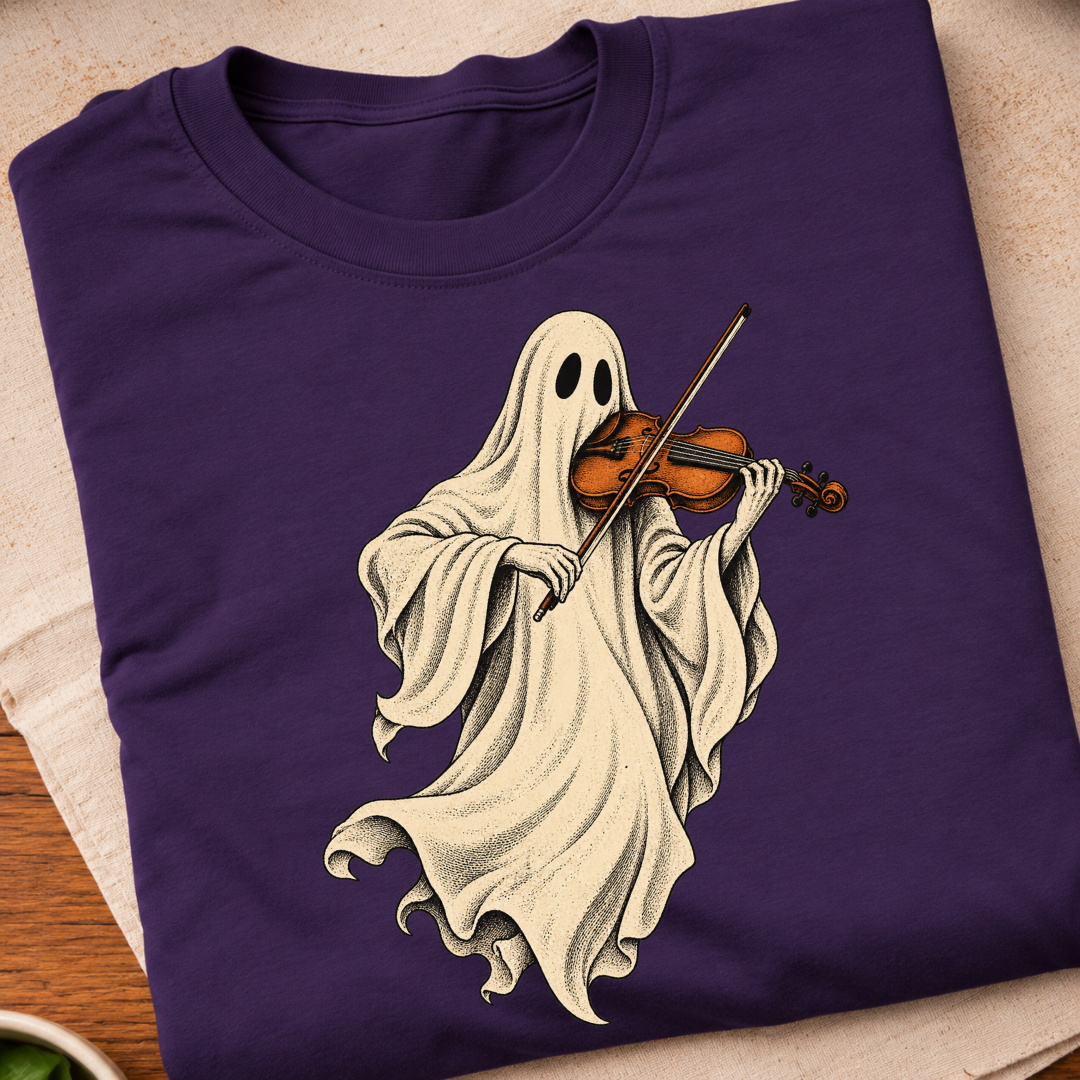 Ghost Violin Player T-Shirt