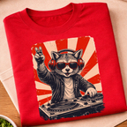 Raccoon DJ T-Shirt