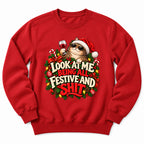 Festive And Shit Santa Sweatshirt