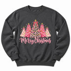 Merry Christmas Pink Trees Sweatshirt