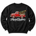 Merry Christmas Red Truck Sweatshirt