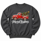 Merry Christmas Red Truck Sweatshirt