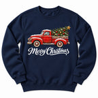 Merry Christmas Red Truck Sweatshirt