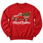 Merry Christmas Red Truck Sweatshirt