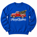 Merry Christmas Red Truck Sweatshirt