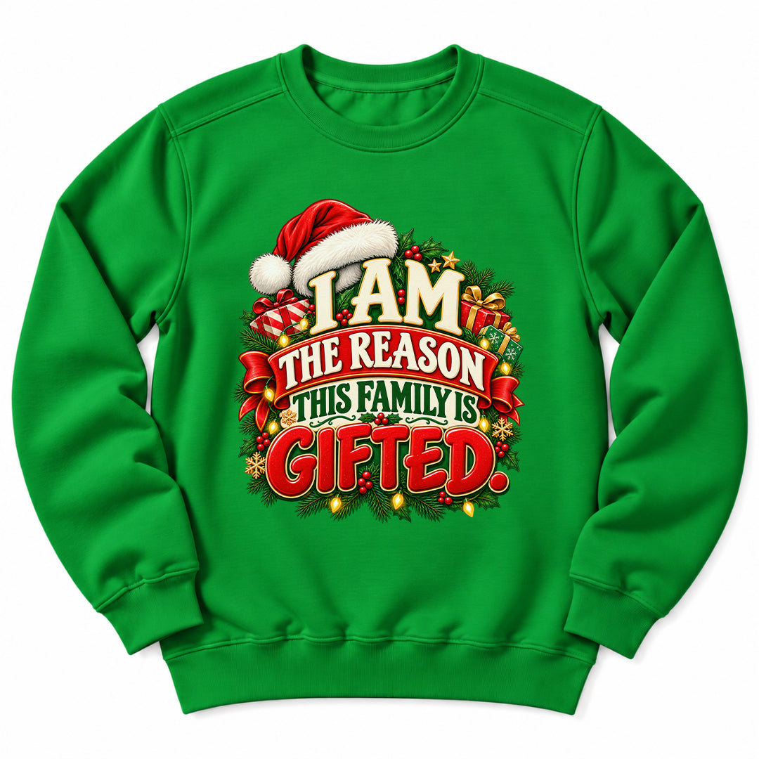 Family Is Gifted Christmas Sweatshirt