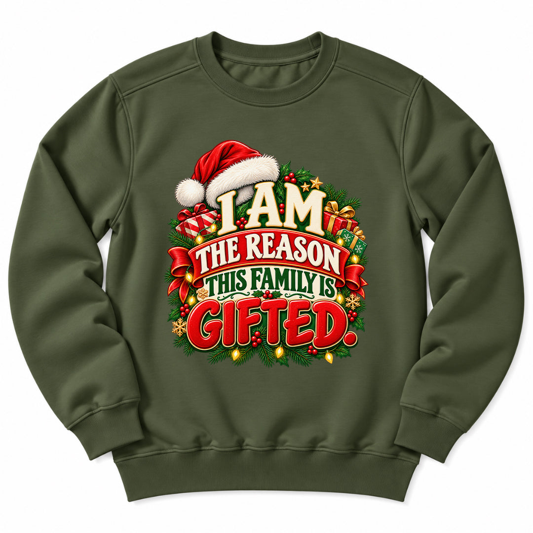 Family Is Gifted Christmas Sweatshirt