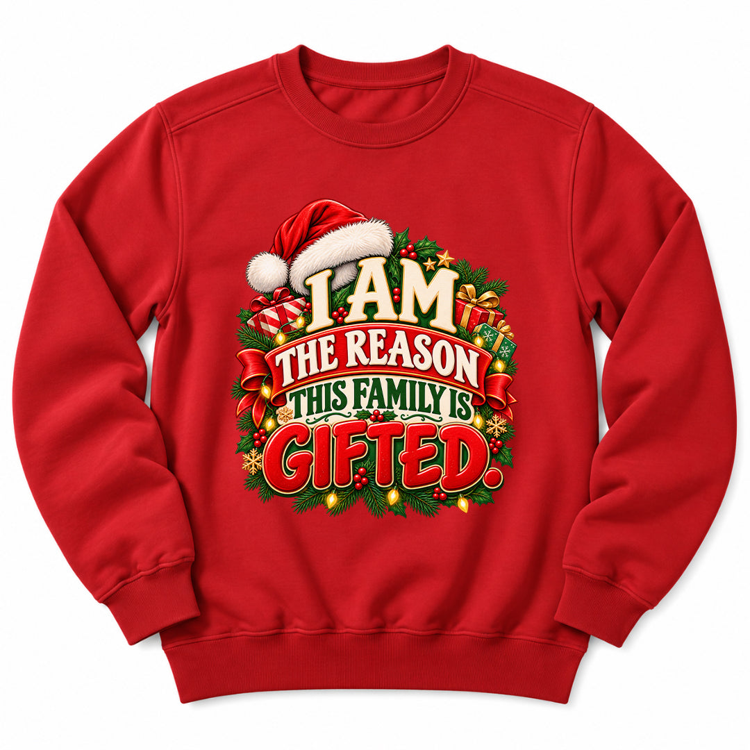 Family Is Gifted Christmas Sweatshirt