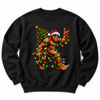 Christmas Bigfoot Festive Lights Sweatshirt