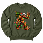 Christmas Bigfoot Festive Lights Sweatshirt