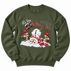 Snowman Im Fine Everything Fine Sweatshirt