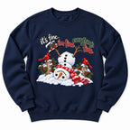 Snowman Im Fine Everything Fine Sweatshirt