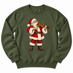 Santa Playing Violin Sweatshirt