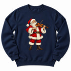 Santa Playing Violin Sweatshirt
