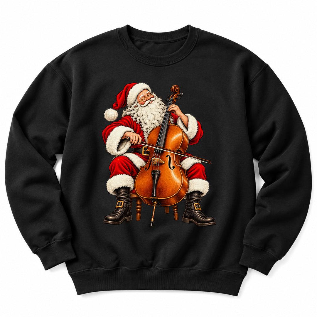Santa Playing Cello Sweatshirt