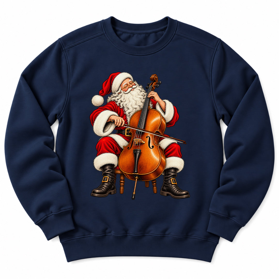Santa Playing Cello Sweatshirt