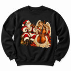 Santa Angel Cello Duet Sweatshirt