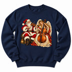Santa Angel Cello Duet Sweatshirt