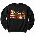 Christmas Santa Music Band Sweatshirt