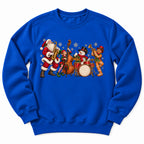Christmas Santa Music Band Sweatshirt