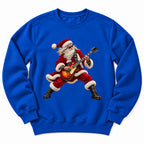 Santa Playing Electric Guitar Sweatshirt