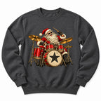 Santa Playing Drums Sweatshirt