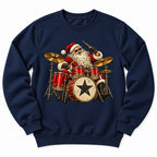 Santa Playing Drums Sweatshirt