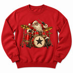 Santa Playing Drums Sweatshirt