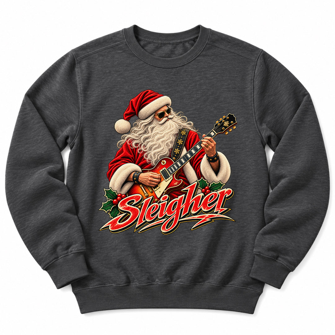 Santa Sleigher Guitar Sweatshirt
