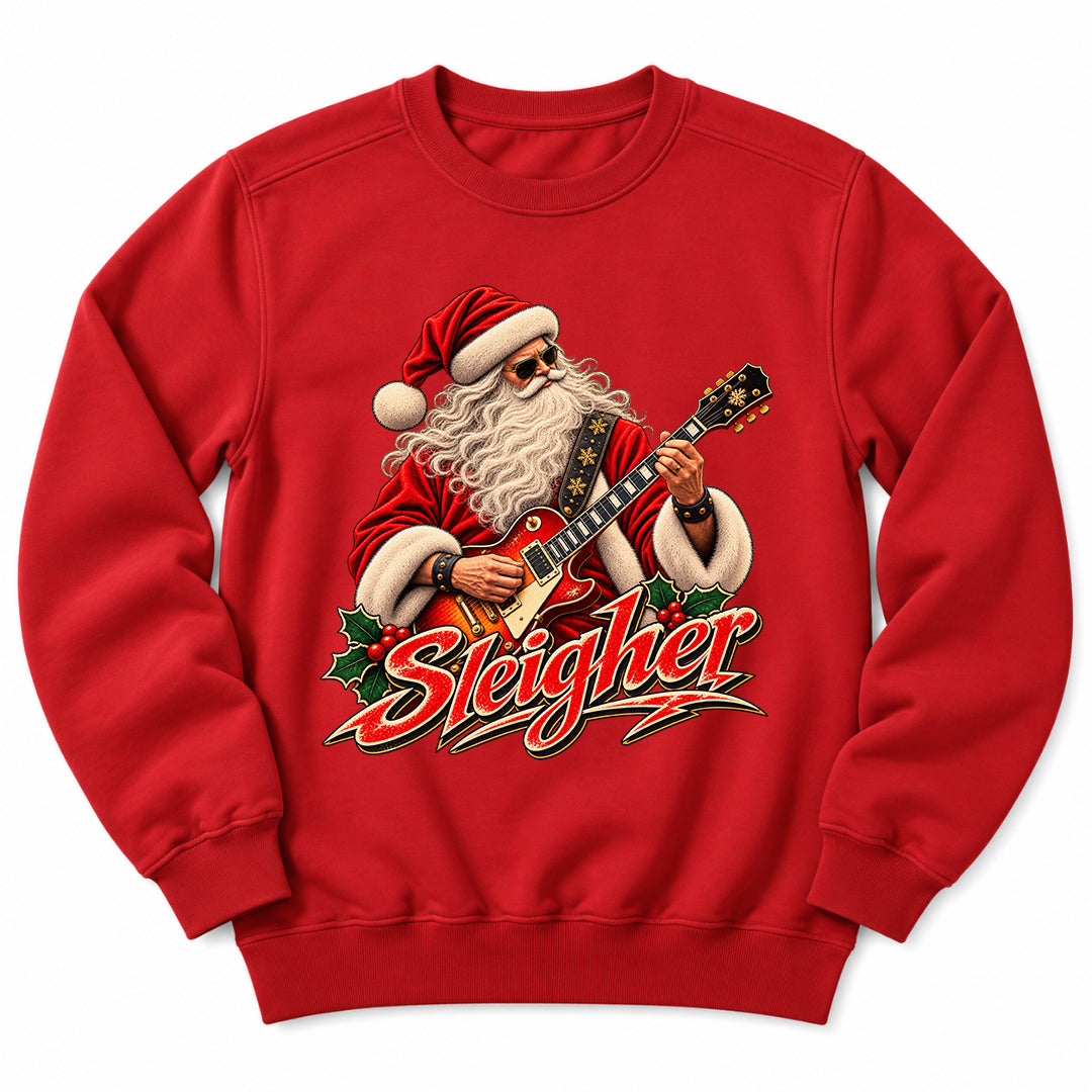 Santa Sleigher Guitar Sweatshirt