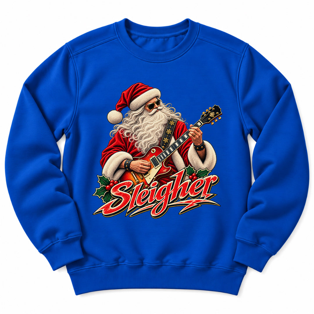 Santa Sleigher Guitar Sweatshirt