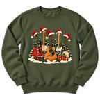 Christmas Guitars Music Tree Sweatshirt