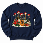 Christmas Guitars Music Tree Sweatshirt