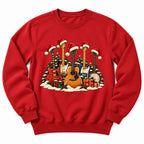 Christmas Guitars Music Tree Sweatshirt
