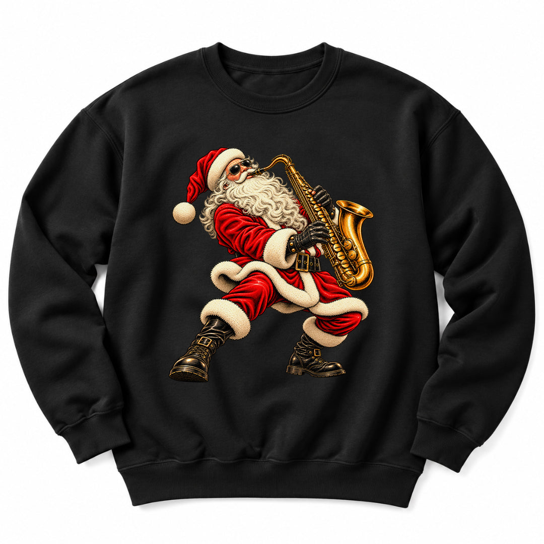 Santa Playing Saxophone Sweatshirt