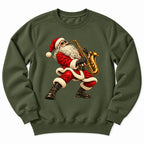 Santa Playing Saxophone Sweatshirt
