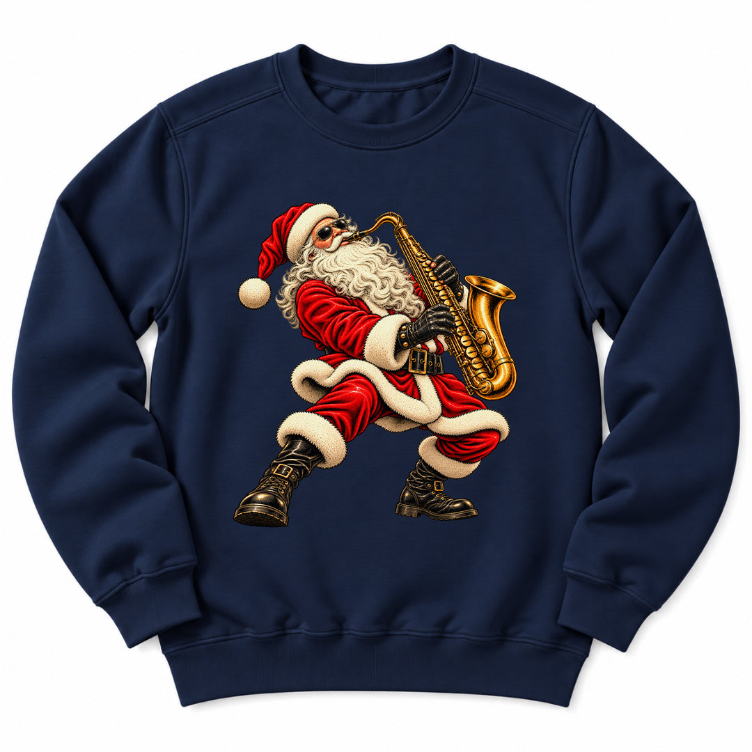Santa Playing Saxophone Sweatshirt