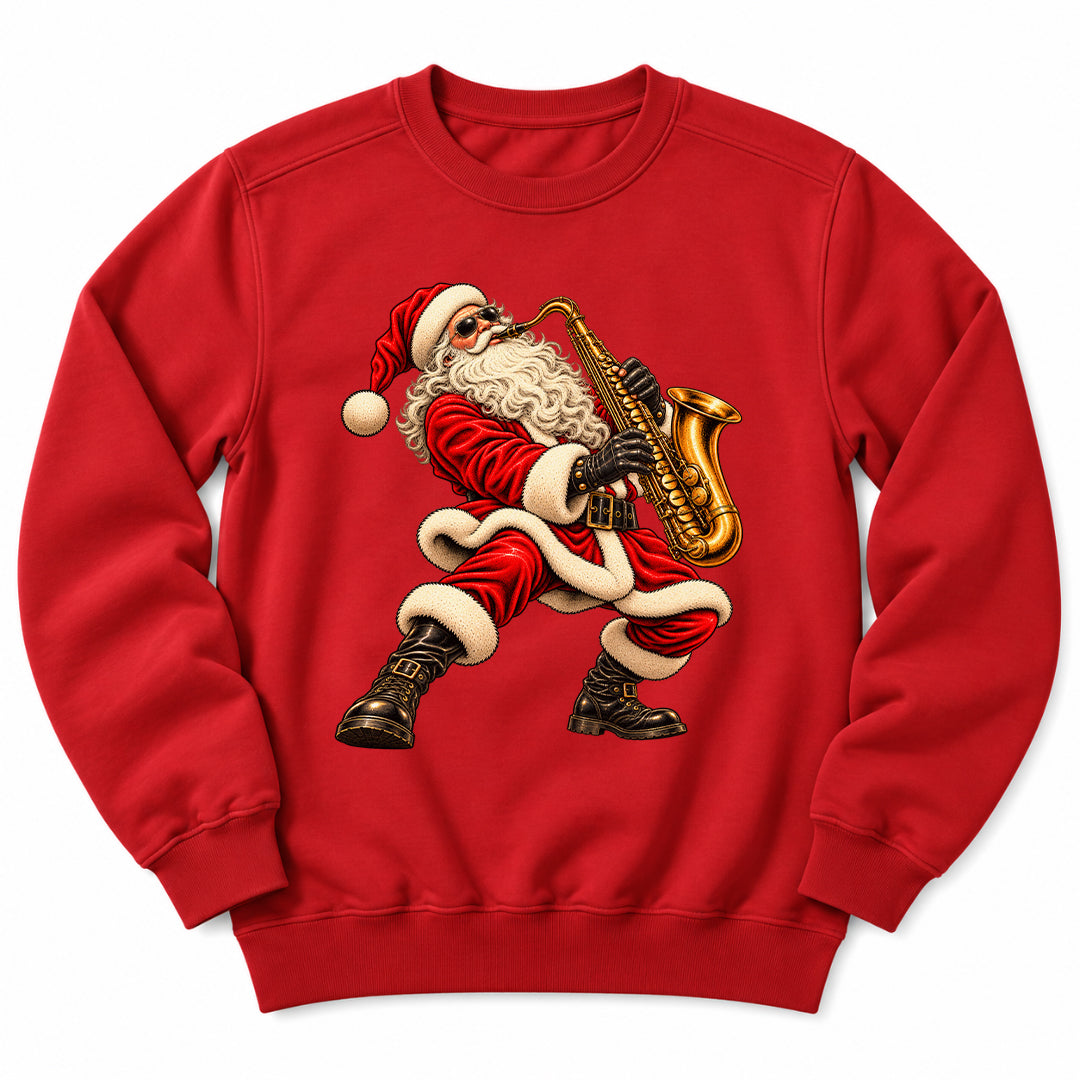 Santa Playing Saxophone Sweatshirt
