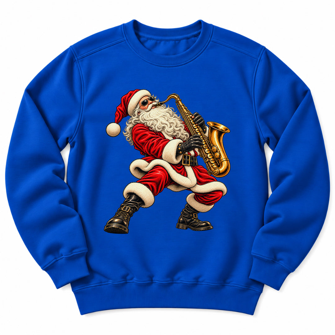 Santa Playing Saxophone Sweatshirt