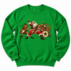 Santa Christmas Rock Band Sweatshirt