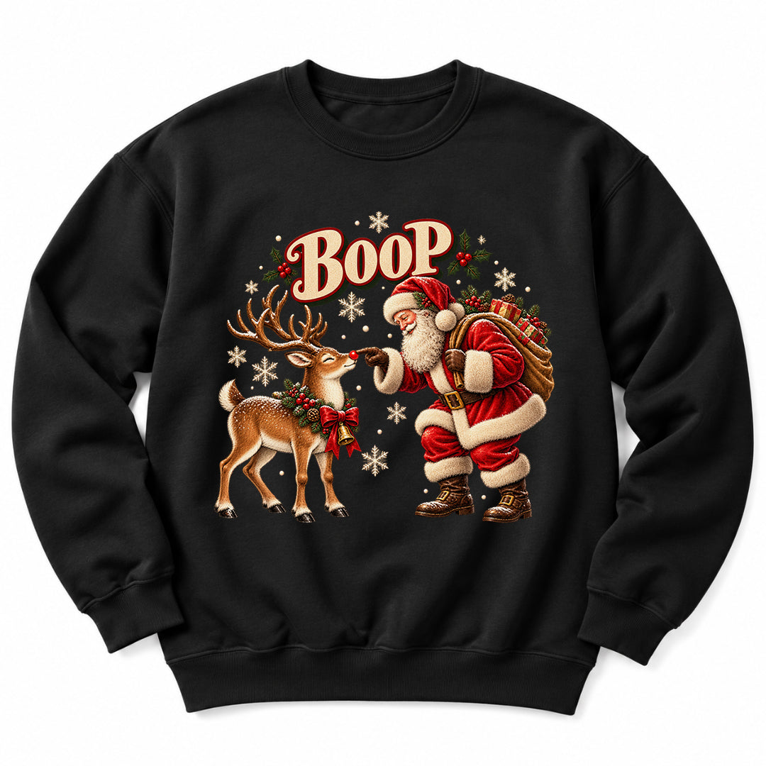 Santa Boo Reindeer Sweatshirt